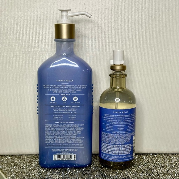 Bath & Body Works Aromatherapy Lavender & Vanilla Lotion & Oil Mist Set NWT - Picture 4 of 4
